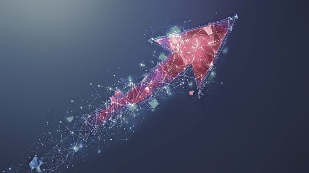 Grafik zeigt einen abstrahierten Pfeil“